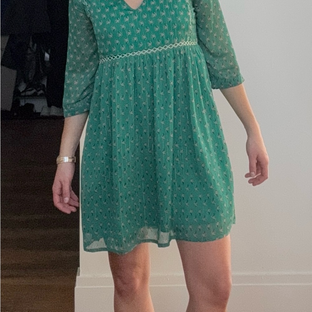 Green Floral Dress
